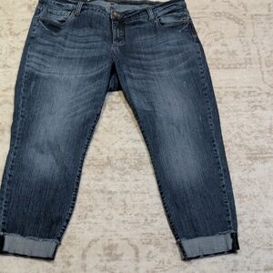 Kut from the Kloth Dark Blue Cropped Jeans